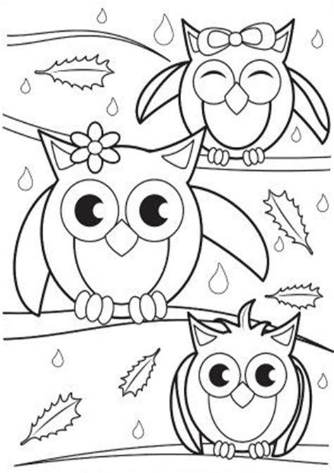 Free Printable Simple Girl Owl Coloring Pages Coloring Pages