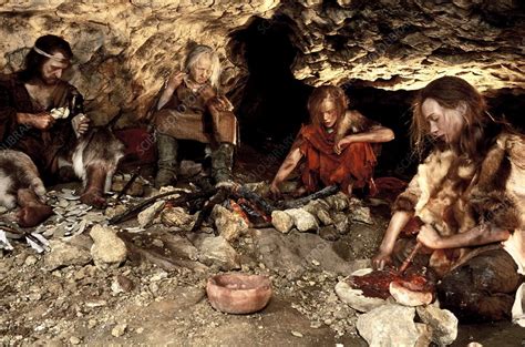 Magdalenian Culture Reconstruction Stock Image C0146141 Science
