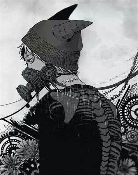 Pin By Nildy On Anime Boy Anime Gas Mask Manga Art Dark Anime