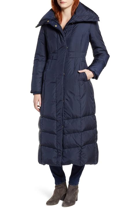 Cole Haan Long Down And Feather Fill Coat Nordstrom Coat Flattering