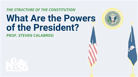 What Are The Powers Of The President No 86 Lecture Youtube