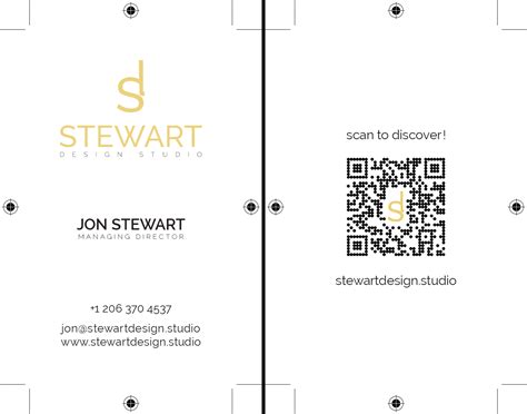 Stewart Design Studio Stewart Design Business Card