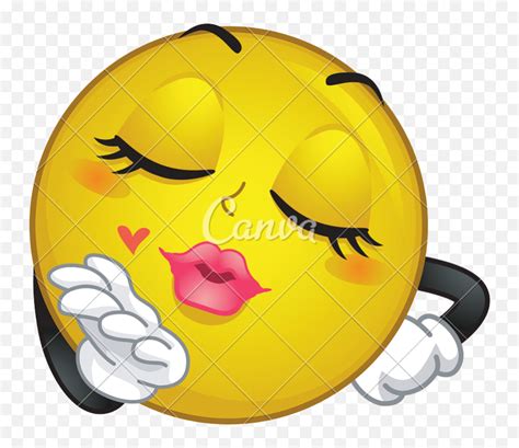 Emoticon With Flying Kiss Smile Symbol 800x696 Png Emoji Flying Kiss