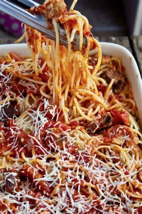 Check out these 14 homemade spaghetti recipes that'll satisfy all of your past cravings. Italian Baked Spaghetti Recipe
