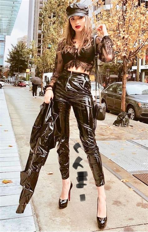 sexy hot black phatphatiya pvc leggings shiny leggings leather leggings pvc outfits