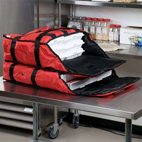 Servit Insulated Pizza Delivery Bag Red Soft Sided Heavy Duty Nylon 21 14 X 21 X 14 12