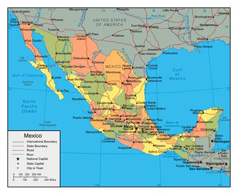 Map Of Mexico And Its Cities State Coastal Towns Map