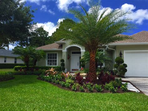 Front Yard Tropical Curb Appeal Tropical Landscape Orlando By