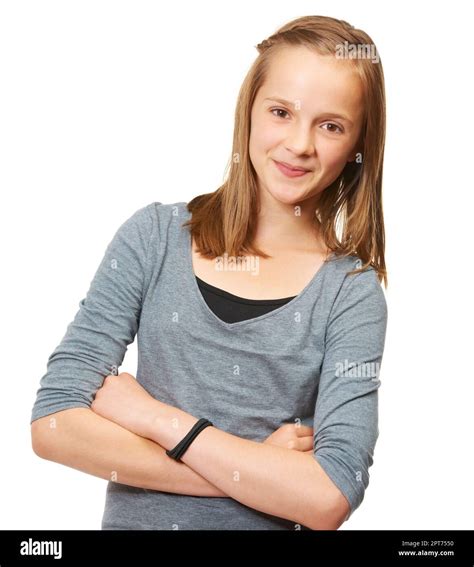 Shes A Sweetheart Studio Portrait Of A Young Teenage Girl Standing