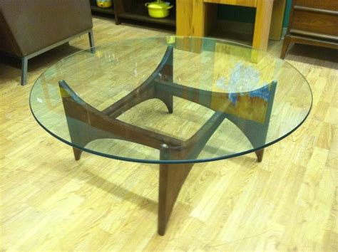 Adrian Pearsall Walnut And Glass Coffee Table For Craft Associates At