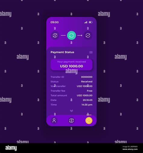 Online Payment Application Smartphone Interface Vector Template Mobile