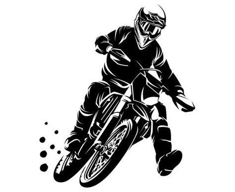 Motocross Dirt Bike Mountain Dirtbike Grungedesignsilhouettesvg