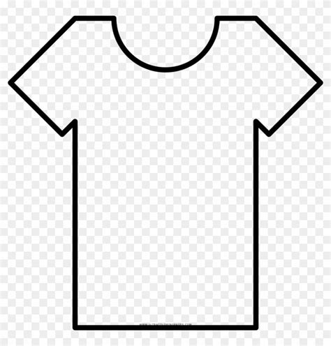 Preschool T Shirt Coloring Page Blank Outline Tee Printable Tshirt