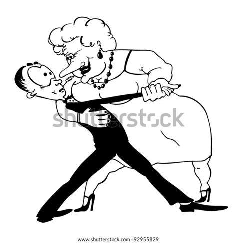 vector cartoon couple dancing stock vector royalty free 92955829 shutterstock