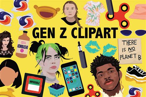 Gen Z Clipart Generation Z Zoomer Clip Art Images Funny 00s Etsy In