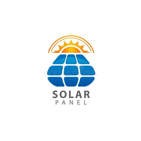 Solar Home Logo Template Solar Panel And Sun Vector Design Renewable
