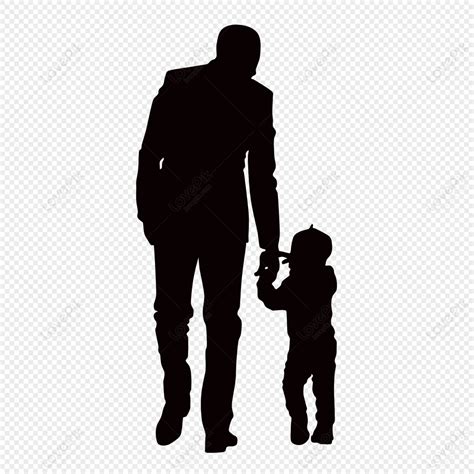 Father And Child Holding Hands Silhouette Holding Child Fatherly Love
