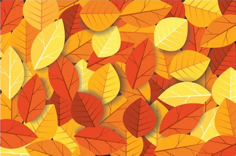 Premium Vector Autumn Leaves Background
