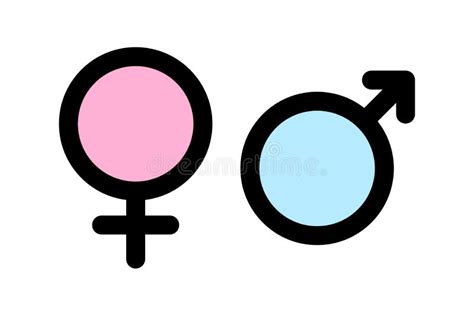 Geslachtspictogrammen Mannelijke En Vrouwelijke Tekens De Symbolen Van