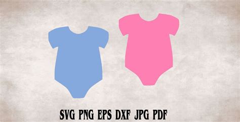 Baby Onesie Svg Png Eps Dxf  Pdf Filepink Onsie Svgblue Etsy Uk