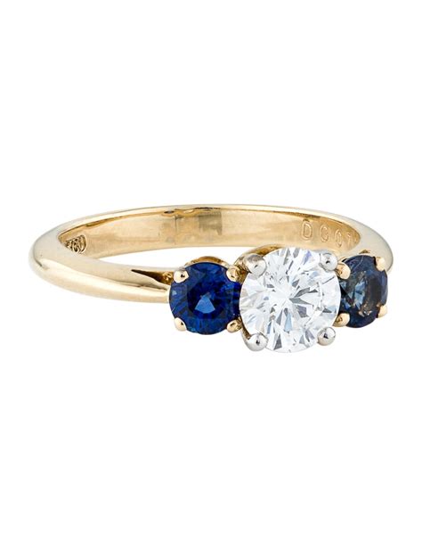 Tiffany And Co Diamond And Sapphire Engagement Ring Rings Tif139853