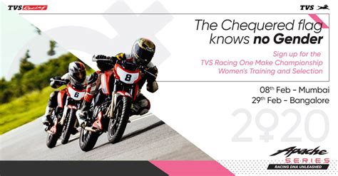 Tvs Racing Invites Aspiring Women Racers For Training And Selection Of 2020 Edition Of Tvs Women