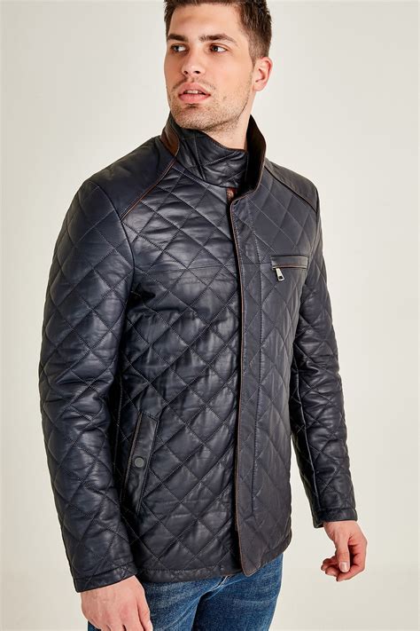 Navy Blue Mens Jacket Best Quilted Style Leather Outfits