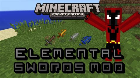 Elementalcraft is a magic mod based around the 4 elements: Elemental Swords - Minecraft PE Mod Showcase - YouTube