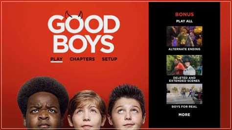 Good Boys 2019 Dvd Menus