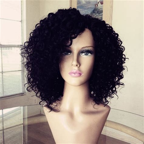 Aliexpress Com Buy Brazilian Virgin Curly Human Hair Bob Wig
