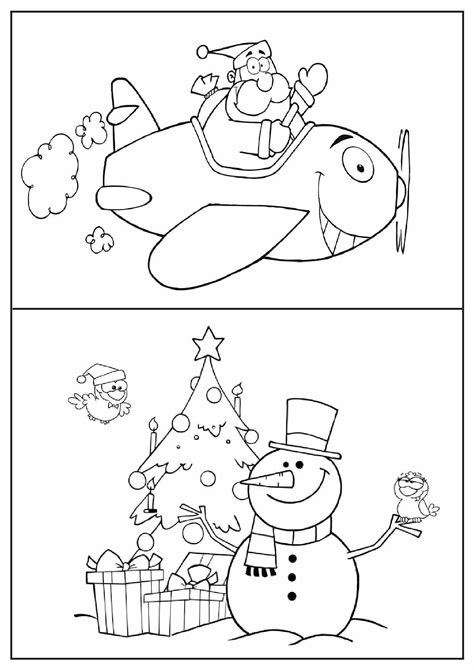 9 Best Christmas Coloring Printable For Teacher Card - printablee.com