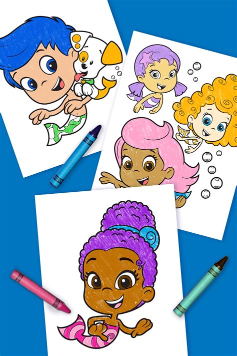 Printable Bubble Guppies Characters Customize And Print