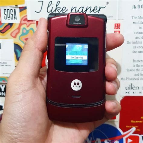 Jual Motorola Razr V3m V3 V3i Red Merah Flip Phone Shopee Indonesia