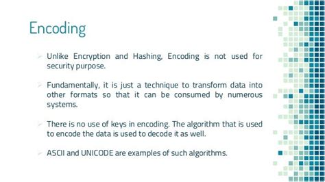 Hashing Vs Encryption Vs Encoding