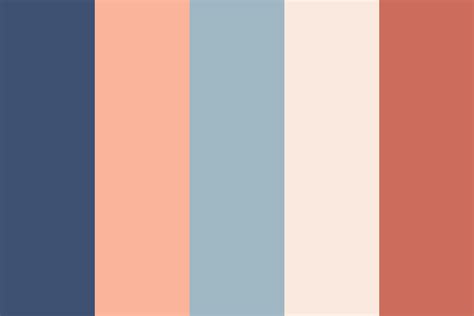 Navy Blue Coral Procreate Color Palette Color Swatches Ipad