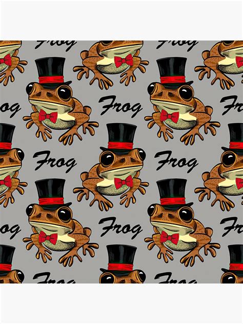 Gentleman Frog With Hat And Bow Sticker For Sale By Larinabeauty