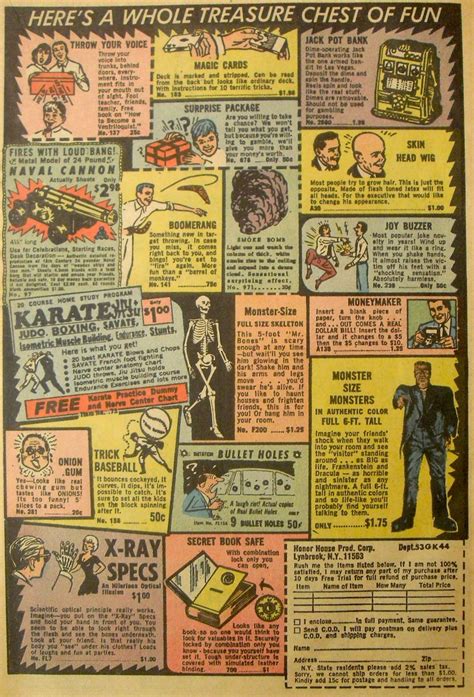 Art Skool Damage Christian Montone Vintage Comic Book Ads 1958 1971