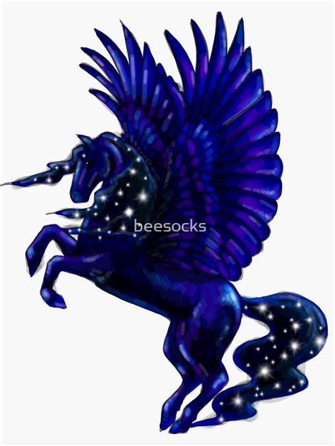 Galaxy Pegasus Sticker For Sale By Beesocks Redbubble