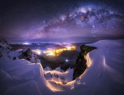 Hintergrundbilder Landschaft Beleuchtung Stadt Nacht Galaxis