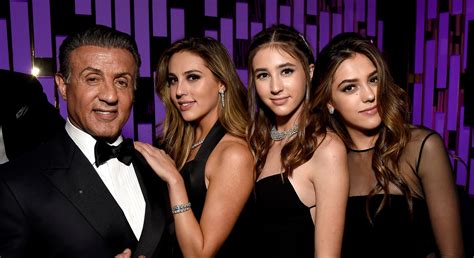 who are sylvester stallone s daughters learn about all three including ages careers