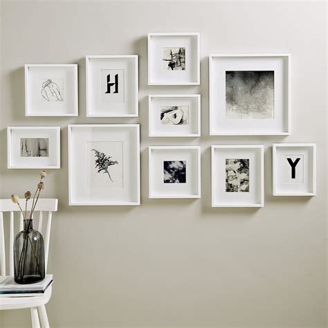 Picture Gallery Large Wall Photo Frame Set | Photo Frames | The White Company | Picture gallery ...
