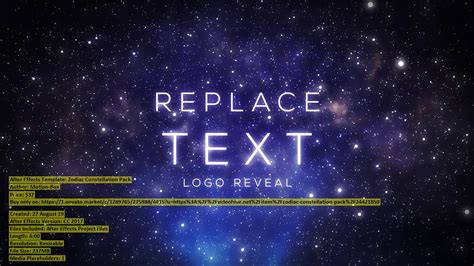 Zodiac Constellation Pack | After Effects Template | VideoHive 24421850