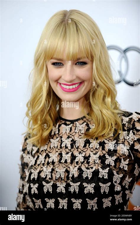 Beth Behrs Arrives At Trevor Live Honoring Katy Perry And Audi Of