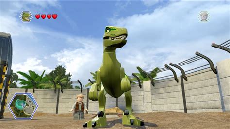 Lego Jurassic World Raptor Pen 1080p60hd Youtube