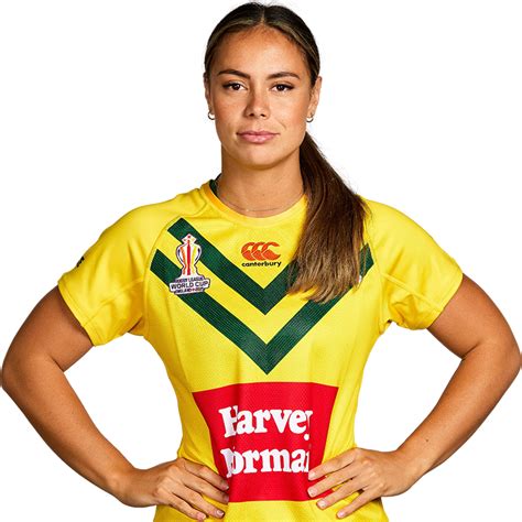 Official Womens Rugby League World Cup Profile Of Taliah Fuimaono For Australian Jillaroos