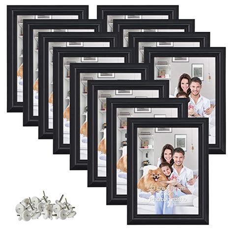 5x7 Picture Frame Set Hold 5 By 7 Inch Black Photo Frames Set Of 12