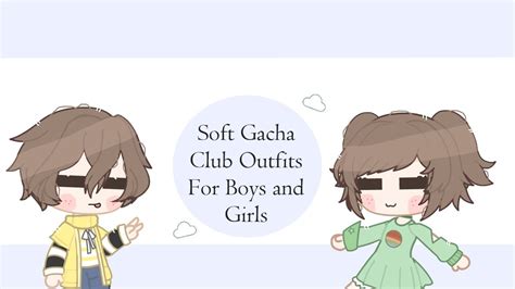 10 Soft Aesthetic Gacha Club Outfits For Boys And Girls Youtube
