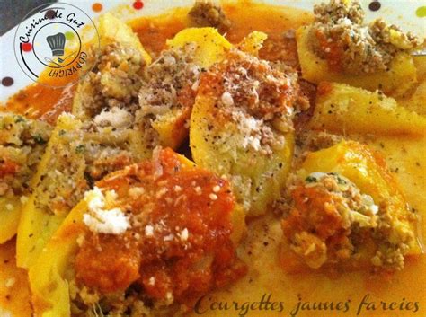 Courgettes jaunes farcies