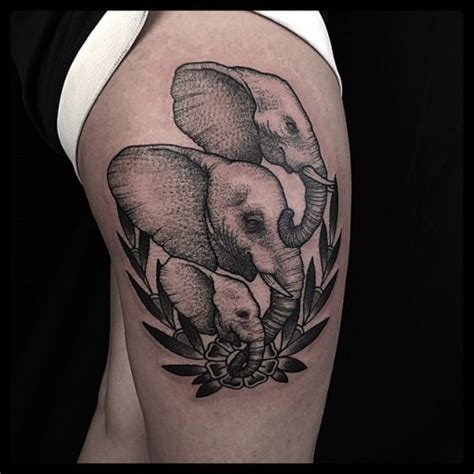 Three Elephants Tattoo Best Tattoo Ideas Gallery