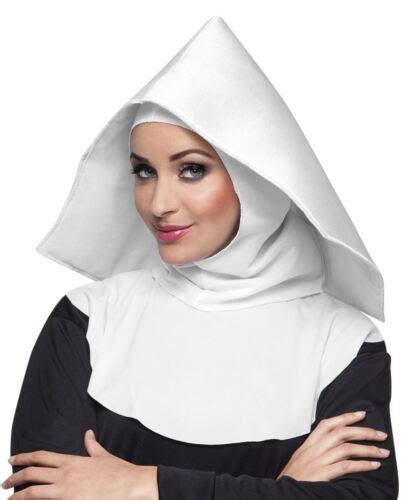 Ladies Mother Superior Nun Hood Habit Religious Sister Fancy Dress